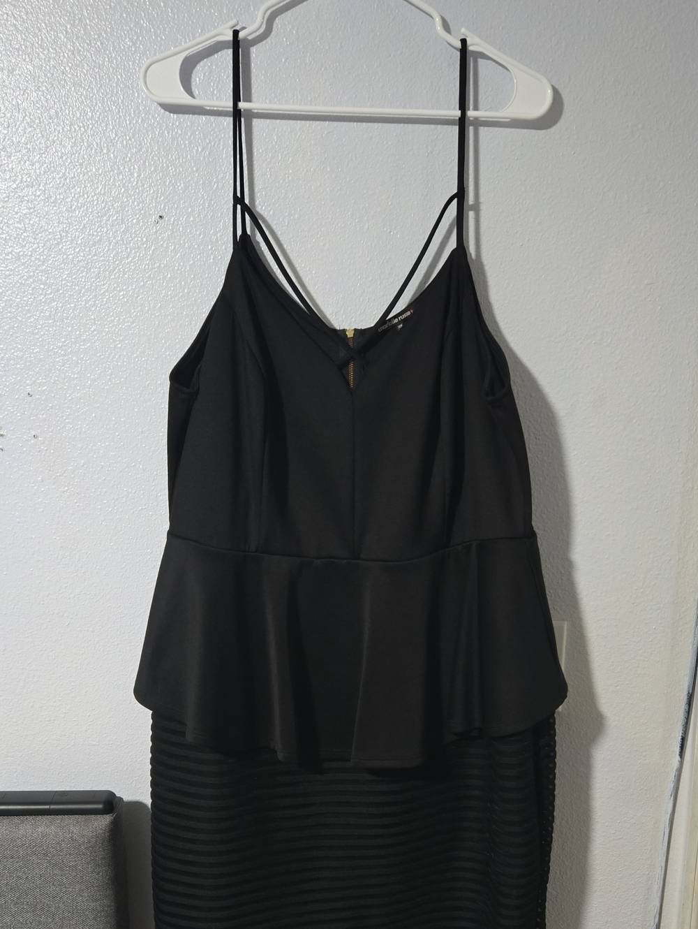 Charlotte Russe Black Strap Detail Dress